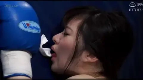 Asian Lesbians Boxing and Kissing