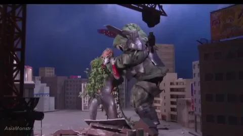 Asian Girls in Costumes Outdoor Cityscape