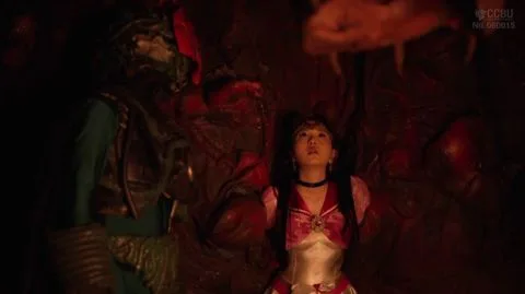 Asian Girl in Pink Dress Attacked by Creatures