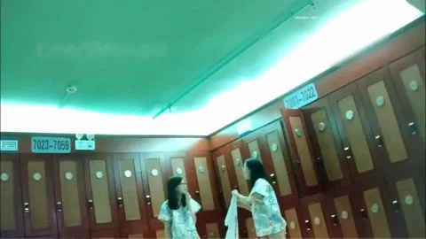 Asian Girls in Locker Room