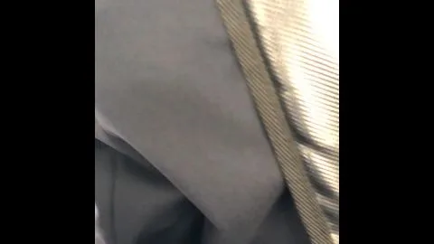Asian Woman in Suit on Train