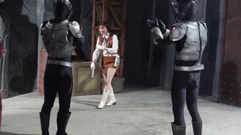 Asian Performers in Costume-Themed Scene