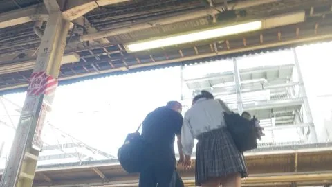 Asian Schoolgirls in Uniform Having Intimate Moments