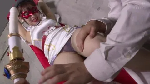 Asian Duo in Red Mask and White Costume