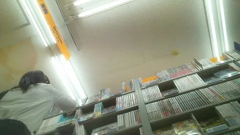 Asian Girl in Library and Store Settings