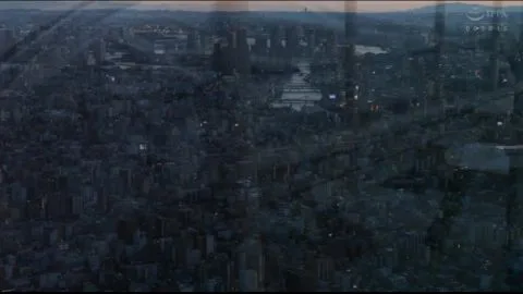 Blonde Asian Girl Fights Robot in City Street