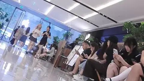 Asian Girls in Short Skirts and High Heels