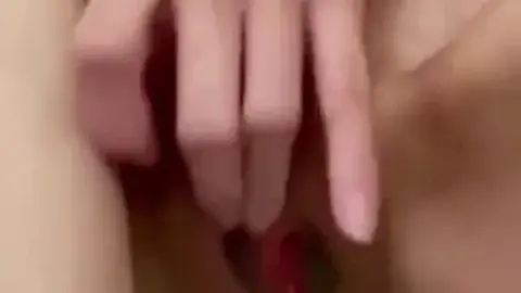 Caucasian Brunette Masturbating in Bathtub POV