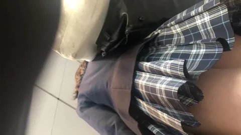 Asian Schoolgirls in Public Transport