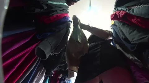 Asian Teen Tries On Clothes