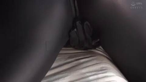 Asian Girl in Red Mask Fights with Sword