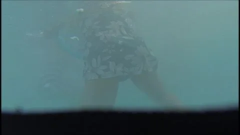 Lesbian Pool Play with Blonde Performers