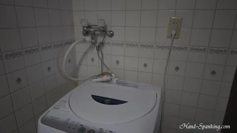 Asian Lesbians Spanking in Bedroom