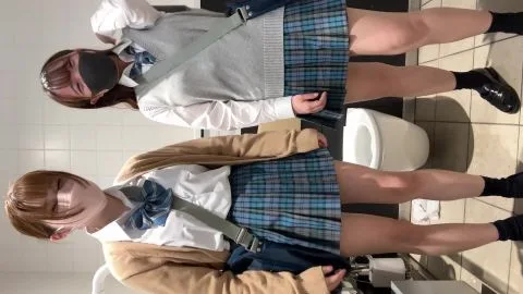 Schoolgirls Intimate Bathroom Encounter