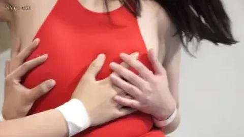 Asian Lesbians Wrestling Topless