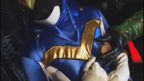 Asian Couple in Blue and Gold Costume