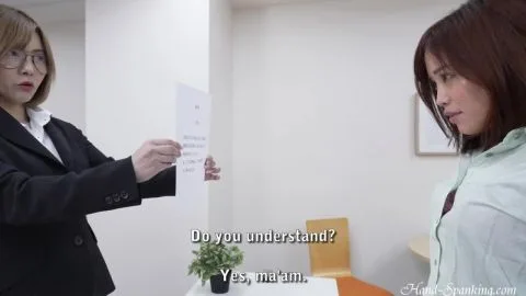 Lesbian Office Encounter with Blonde and Brunette