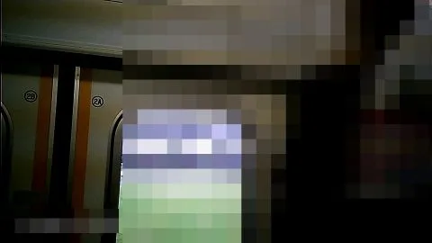 Asian Women on Crowded Train