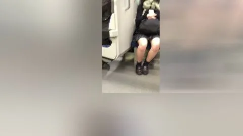 Asian Schoolgirls Masturbating on Train and in Store