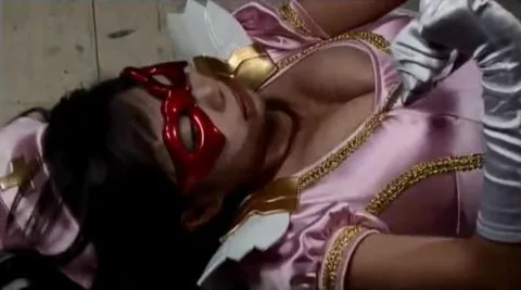 Asian Models in Costumes and Masks