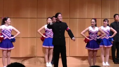 Asian Cheerleaders Dance Erotically