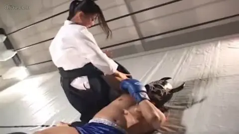 Asian Wrestlers in Masked Sex Play