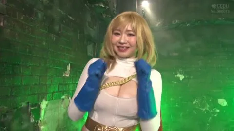 Cosplay Superhero Erotica in Industrial Setting