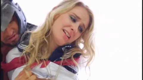 Blonde Woman Restraint Scene