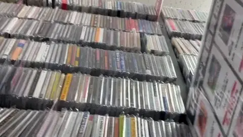 Asian Brunette Masturbating in Library