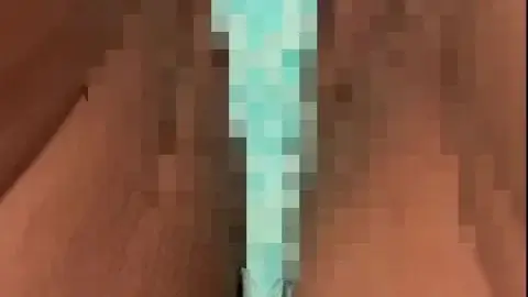 Asian Teen in Plaid Skirt Masturbates