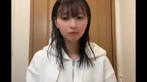 Asian Woman with Black Hair in Solo Scene