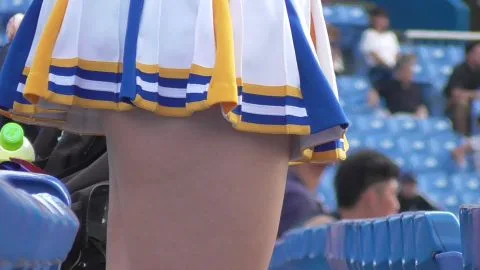 Asian Cheerleader in Stadium