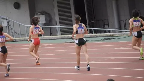 Asian Girls Running Track Competition