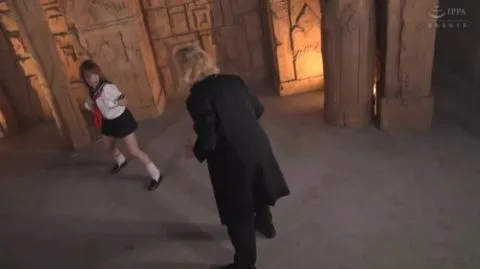 Asian Teen Girl in Temple and Bondage Scenes