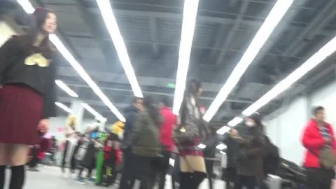 Asian Woman in Red Dress Exposed