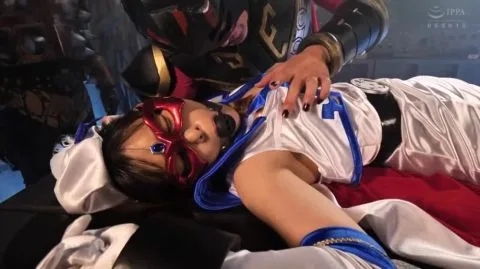 Asian Couple in Costume Intimate Scene