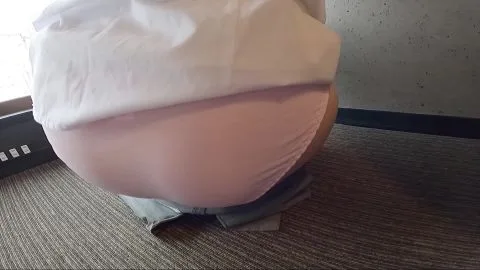 Asian Teen in Office/Hotel Room