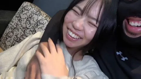 Asian Girl Undresses and Kisses Masked Partner