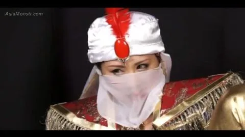 Asian Veiled Beauty in Costume