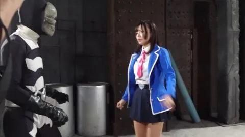 Asian Schoolgirls in Industrial Setting