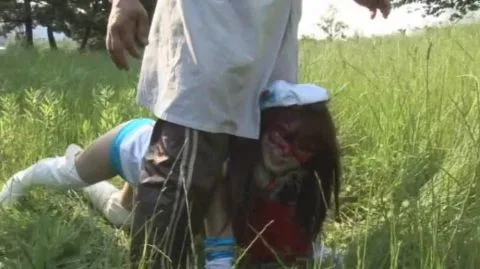 Asian Cosplay Girls in Red Cape