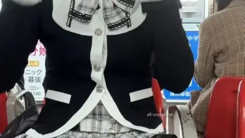 Asian Girl with White Face Mask on Public Transportation