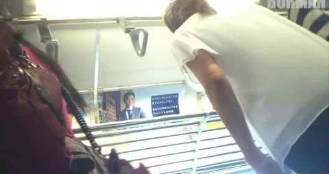 Asian Couple Masturbating on Public Transport