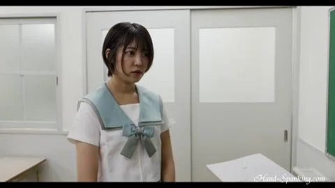 Asian Schoolgirls Spanking in Classroom