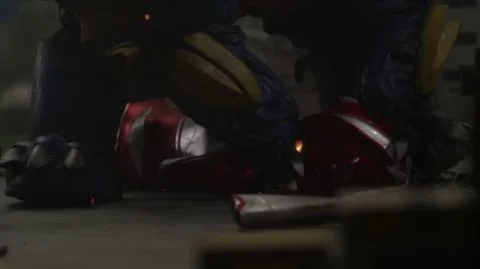 Asian Girl in Jumpsuit with Robot and Dark Armor