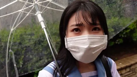 Asian Teen Sailor Outfit Outdoor Closeup