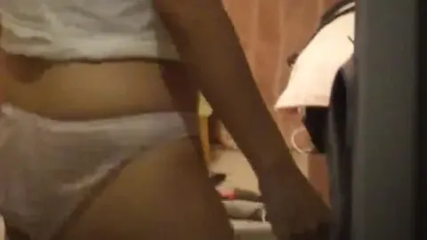 Asian Teen in Minnie Mouse Ears Underwear