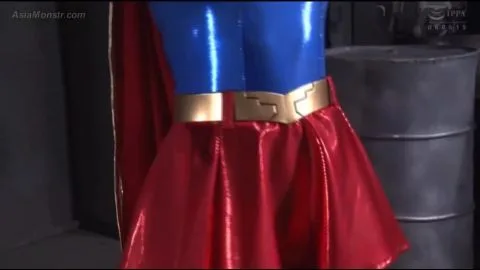 Asian Woman Restrained in Dark Room