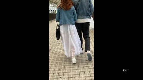 Asian Couple Outdoor Encounter