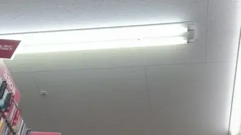 Blonde Asian Girl Masturbates in Store